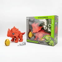 Juguete Dinosaurio Naranjo Armable - Toyng