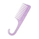 thumbnail image 3 of Peine De Gancho Curvo, Peine De Cola, Cepillo Para El Cabello Para Salón De Champú, Hogar, La Mayoría De Los Tipos De Cabello, Violeta, 3 of 3