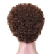 thumbnail image 4 of Marrón 8 "afro corto rizado rizado peluca de cabello humano resistente al calor para las mujeres negras, 4 of 5