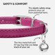 thumbnail image 3 of Collar para gato de cuero con cierre de seguridad y campana, 30 cm, 3 of 6