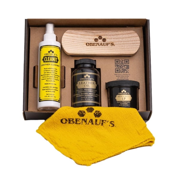 Kit esencial para el cuidado del cuero Obenauf's Heavy Duty LP 118 ml