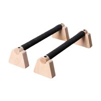 Magideal - 2 Barras De Flexiones, Barras Paralelas De Madera, Estructura Robusta, Soporte De Flexiones Portátil Antideslizante Para Hacer Ejercicio En El Gimnasi 35 Cm