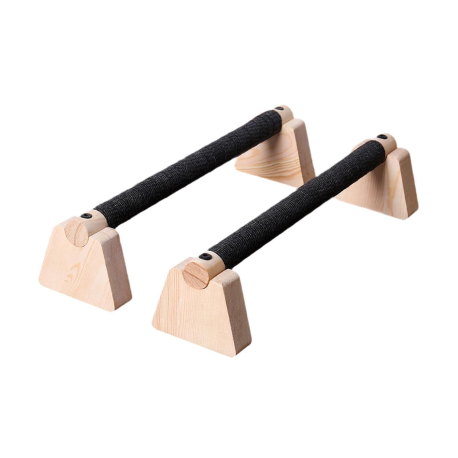 Magideal - 2 Barras De Flexiones, Barras Paralelas De Madera, Estructura Robusta, Soporte De Flexiones Portátil Antideslizante Para Hacer Ejercicio En El Gimnasi 35 Cm