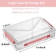 thumbnail image 2 of Cajas de almacenamiento para archivos RHONZHAO de plástico transparente con tapas de cierre, 2 of 7