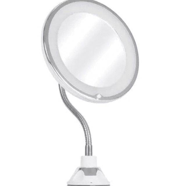 Leon Import - Espejo De Maquillaje Con Aumento X10 Luces Led