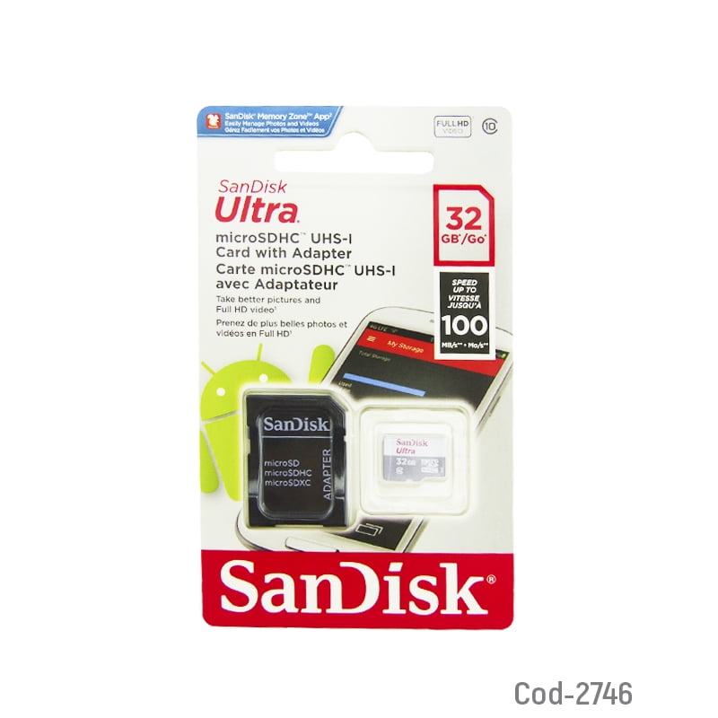 Genérica - Tarjeta Micro Sd Sandisk Ultra Gris 32gb Original Clase 10
