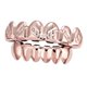 thumbnail image 1 of Parrillas De Dientes Superior/inferior De Hip-hop De 18 Quilates Para Disfraz De Halloween, Cosplay, Oro Rosa, 1 of 5