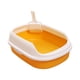thumbnail image 5 of Caja abierta, inodoro, bandeja de arena para mascotas, orinal, contenedor fácil de limpiar, para animales pequeños, conejo, cachorro, , , amarillo, 5 of 5