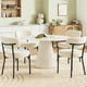 thumbnail image 1 of Juego de 4 sillas de comedor DUMOS, estilo moderno de mediados de siglo, beige, 1 of 8