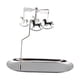 thumbnail image 3 of Portavelas Giratorio Con Bandeja Candelabro Para Dormitorio Aniversario Festivales Plata, 3 of 3