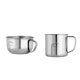 thumbnail image 1 of Taza que acampa portátil de la taza de la leche del café del ni?o del acero inoxidable 2pcs con la manija, 1 of 5