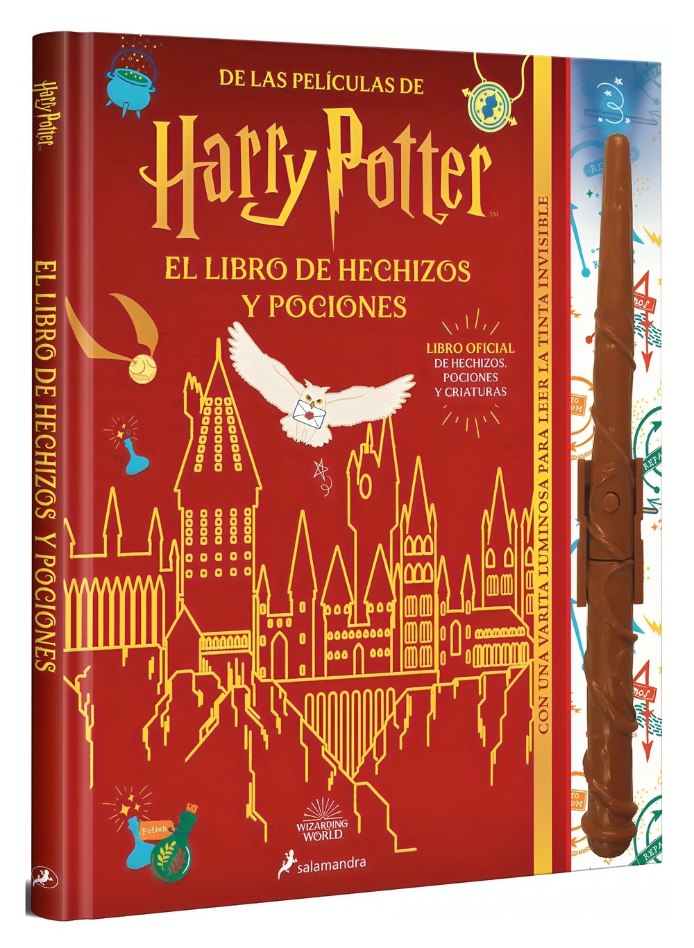 Salamandra Infantil Y Juvenil - Libro Harry Potter Libro De Hechizos J K Rowling