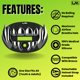 thumbnail image 3 of Protector bucal Loud Mouth Chrome Beast con correa plateada, 3 of 8