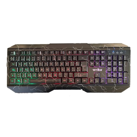 Genérico - Teclado Gamer Usb Multicolor Negro