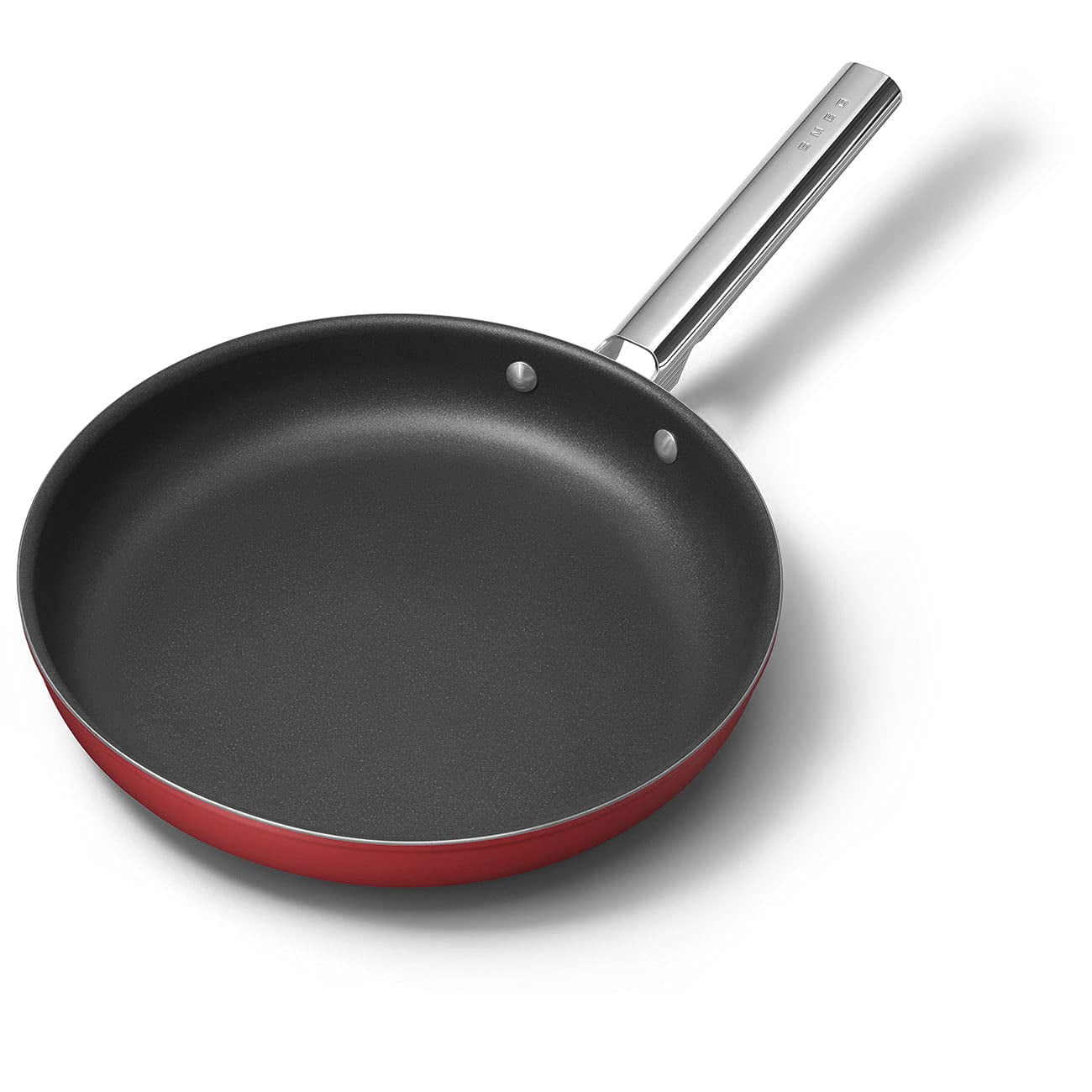 Sartén Smeg Roja Antiadherente De 30 Cm, Apta Para Horno