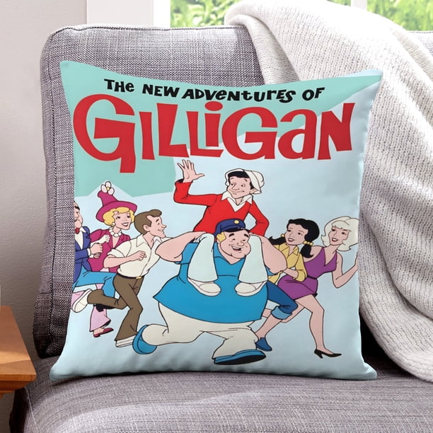 Las Nuevas Aventuras de Gilligan Fundas de almohada de terciopelo con tema, regalos de funda de almohada, decoración para el hogar, cojín de lanzar, regalo de cumpleaños para fans y parejas.56*56cm.