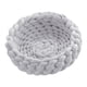 thumbnail image 3 of Cesta De Cama Para Gatos De Punto De Algodón, Redonda, Hecha A Mano, Cómoda Para Perros Pequeños, Cachorros, Gris Claro, 3 of 3
