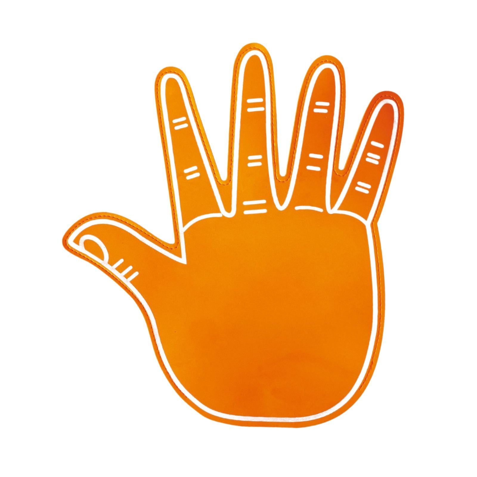 Magideal - Guantes Gigantes De Espuma Para Manos Y Dedos. Regalo Ideal Para Fanáticos Del Deporte. Accesorios Cómodos Para Animar. Guantes De Porristas Para Fies Naranja