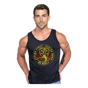 Persodesign - Polera Diseño Cobra Karate Musculosa Tank Gym Life Talla 2Xl Negro Hombre
