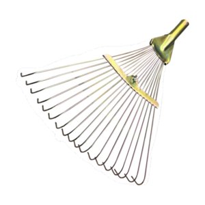 Magideal - Rastrillo De Jardín Ajustable, Rastrillo De Hojas Para Jardín, Fácil De Usar, Herramienta De Jardinería Resistente, Cabezal Expandible Para Parterres,