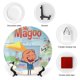 thumbnail image 3 of Sr. Magoo Plato decorativo de porcelana fina (bone china), plato decorativo de cerámica para hogar, oficina, soporte de pared, platos decorativos para dormitorio - 6 pulgadas (15 cm), 3 of 6