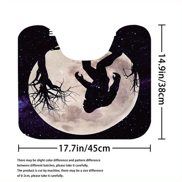 1pc Modern Ape Man Shower Curtain and Blanket Set with 12 Hooks - Waterproof Bathroom Decor for Home