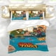 thumbnail image 5 of Buenos Tiempos Conjunto de sábanas temático, trío de piezas, cómodo y amigable con la piel, diseño único, regalo de decoración para el hogar para familiares, amigos y fans, 90 cm * 190 cm, 5 of 6