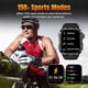 thumbnail image 4 of Reloj inteligente militar hombre, linterna LED, Bluetooth, IP68, ritmo cardíaco, oxígeno, sueño y actividad física, 4 of 5
