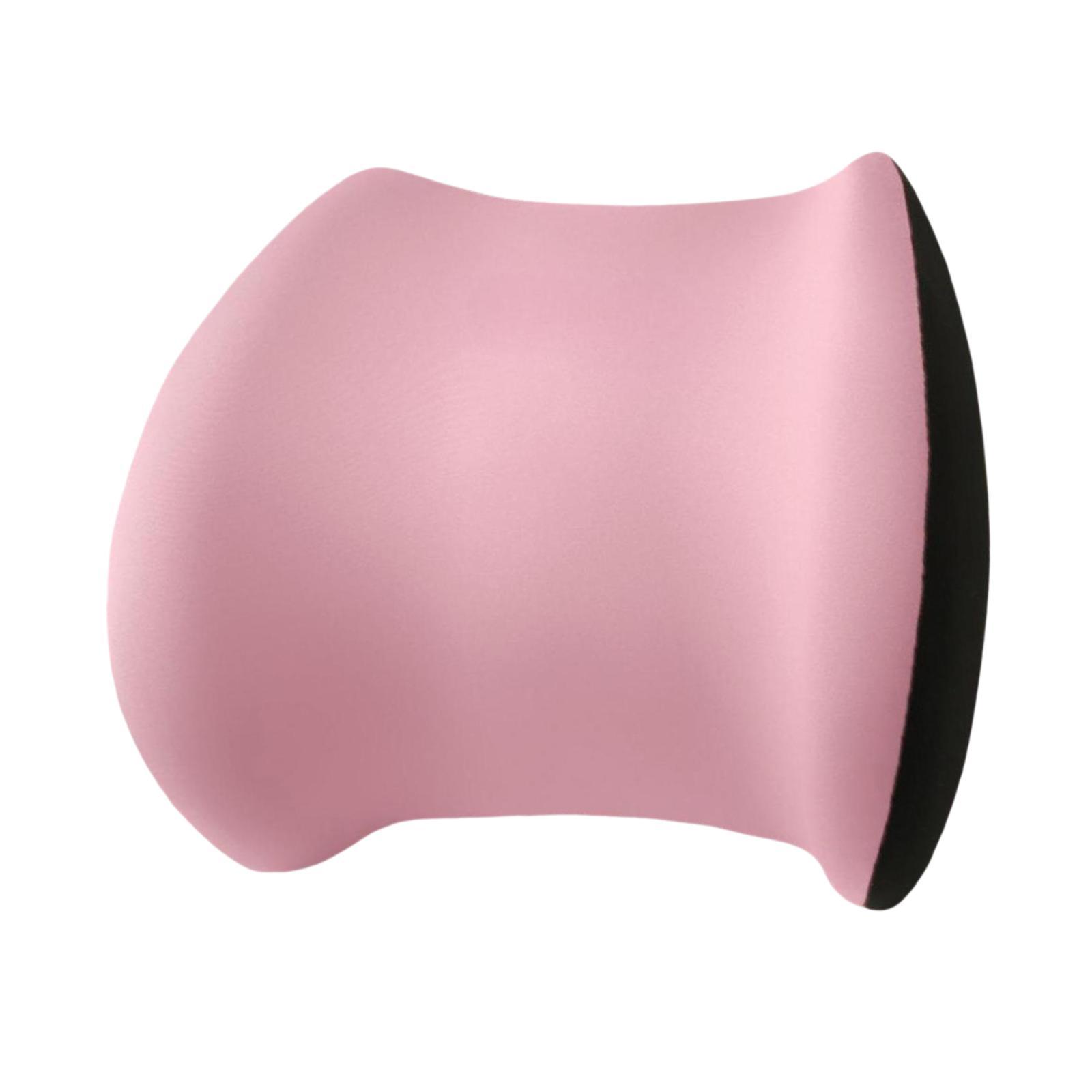 Magideal - Almohada De Apoyo Lumbar Para Asiento De Coche, Práctica, Ahorradora De Espacio, De Espuma Viscoelástica, Para Silla De Oficina, Cojín Para La Parte B Rosa