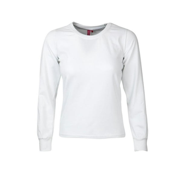 Polera Polo Spandex M/L Mujer blanco L