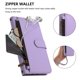 thumbnail image 2 of Funda Tipo Billetera para samsung galaxy A07 4G/5G con Soporte y Bolsillo con Cierre Morado, 2 of 6