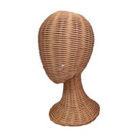 Magideal - Maniquí De Peluca Para Cabeza Masculina, Modelo De Exhibición De Sombrero Ligero De Ratán, Soporte De Exhibición, Cabeza De Peluca Para Auriculares, S