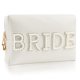 thumbnail image 1 of Bolsa de maquillaje Kovewon Bride Patch Letter para mujer, color blanco, 1 of 6
