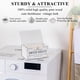thumbnail image 2 of Soporte para sábanas para secadora HouseJoy White Rustic Farmhouse Wood, 2 of 7