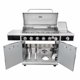 thumbnail image 3 of Parrilla a Gas de 6 Quemadores + Rostisador Interior + Quemador Lateral – Negra, 3 of 15