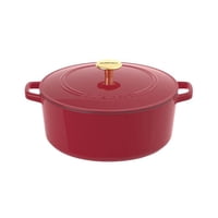 Cazuela Cuisinart Chef'S Classic De Hierro Fundido Esmaltado, 7 Litros, Roja