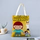 thumbnail image 2 of Miss Polly Had a Dolly Bolso de tela con estampado de lienzo para mujer, bolsa de compras reutilizable y estética, con cremallera interior, regalo para mujer,40*40cm., 2 of 6