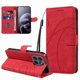 thumbnail image 2 of Funda tipo cartera con tapa para Motorola MOTO G67 5G con tarjetero, soporte y cubierta magnética Rojo, 2 of 4