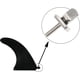 thumbnail image 3 of Tornillo de aleta de acero inoxidable sin herramientas para longboard y SUP, 3 of 7