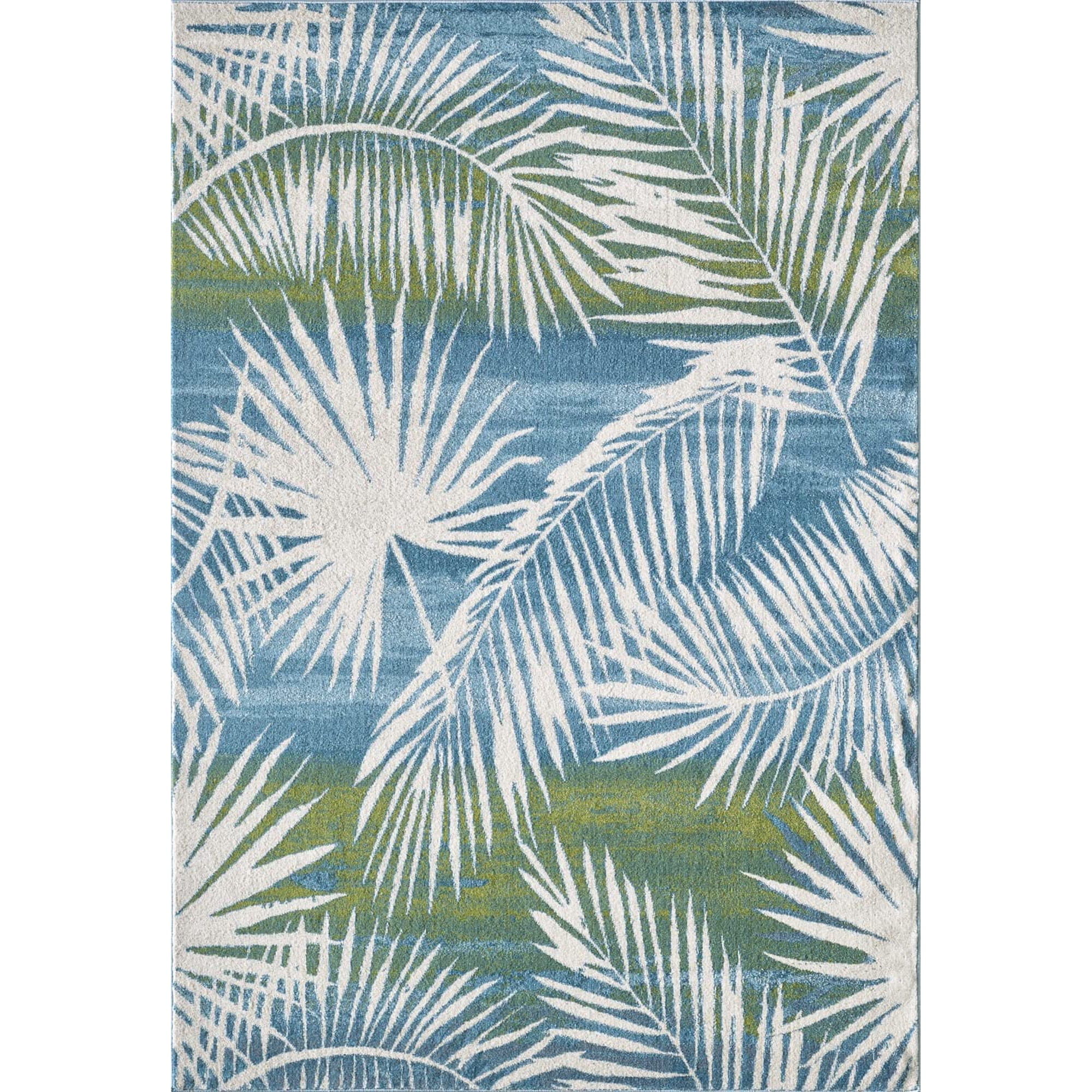 Alfombra Kas Rugs Stella 6273, Color Marfil/verde Transicional, 100% Polipropileno, 100 Cm X 150 Cm