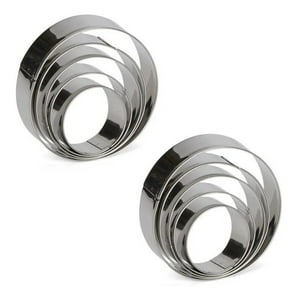 Genérico - Pack X2 5 Moldes Galletas Circulo Molde De Galleta