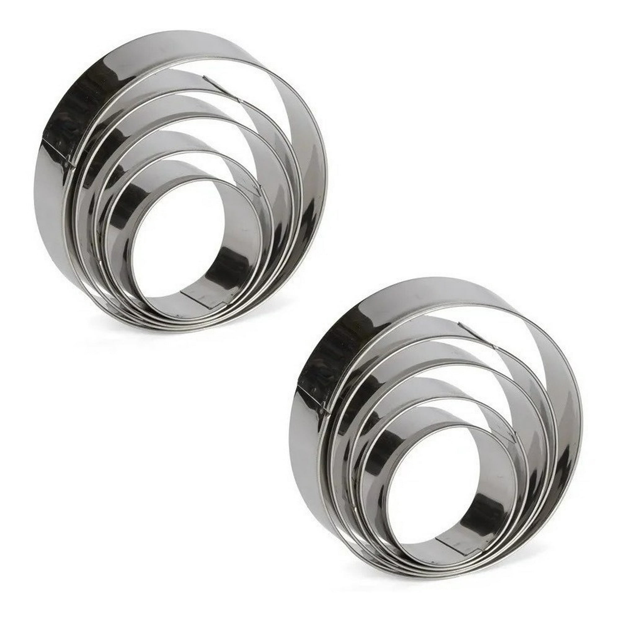 Genérico - Pack X2 5 Moldes Galletas Circulo Molde De Galleta