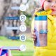thumbnail image 5 of Abominable Botella de Agua con Tapa Pop Top de Un Toque, Acero Inoxidable, a Prueba de Fugas, para Deportes, Botella Infantil azul 12 oz, 5 of 6