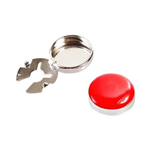 Ioensy - 2 Uds. Gemelos Clásicos Para Hombre, Camisas Ordinarias, Decoración, Cubiertas De Botones Redondos, Rojo