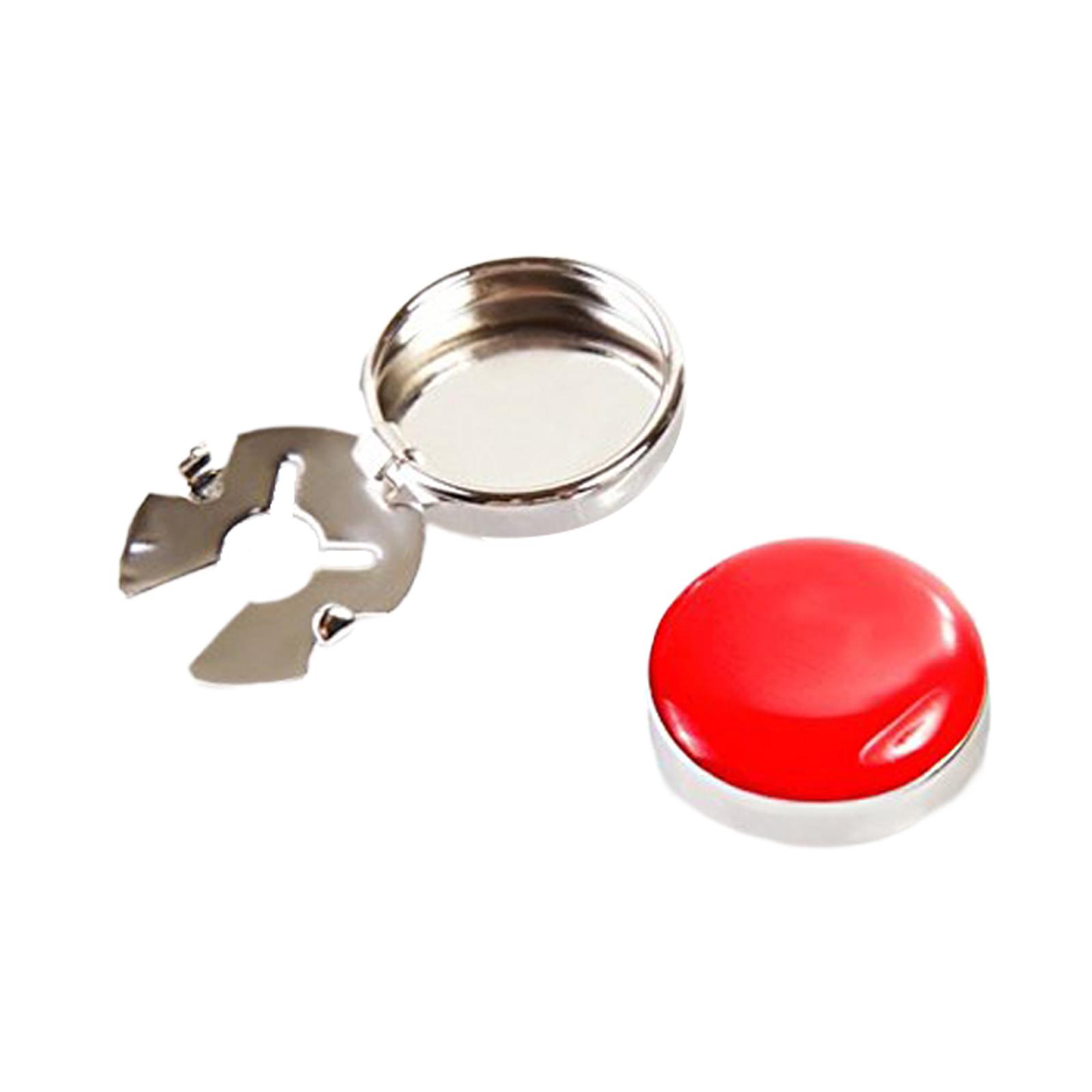 Ioensy - 2 Uds. Gemelos Clásicos Para Hombre, Camisas Ordinarias, Decoración, Cubiertas De Botones Redondos, Rojo