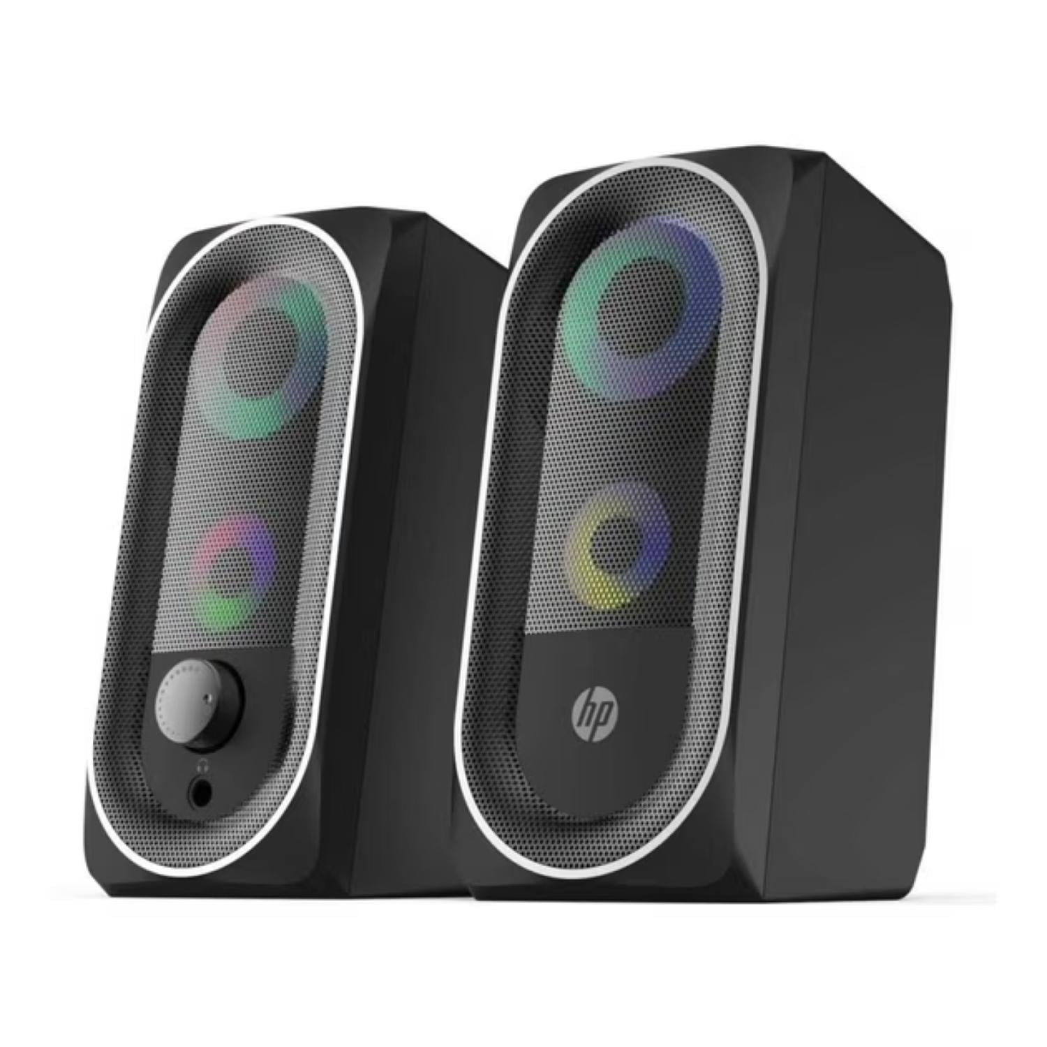 Hp - Parlantes Gamer Rgb Para Pc Negro Dhe-6001
