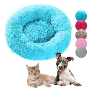 Linea Sport - Cama De Felpa Suave Antiestrés Para Perros Y Gatos 50 Cm