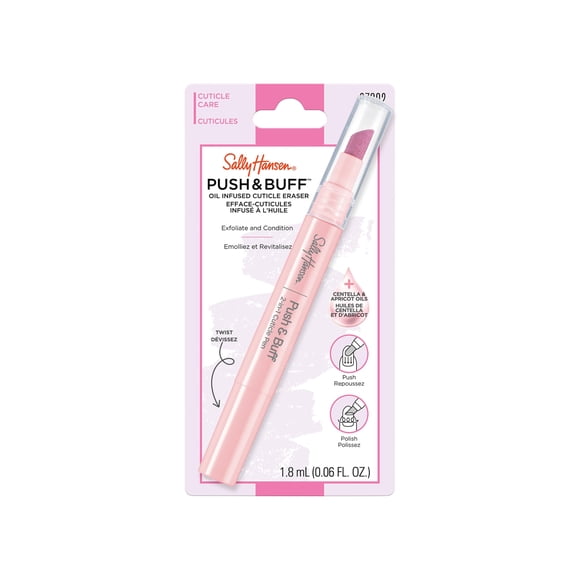 Bolígrafo para tratamiento de cutículas Sally Hansen Push & Buff 2 en 1