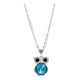 thumbnail image 2 of Collar Búho De La Suerte, Piedra Azul, Plata, Regalo Mujer Plateado, 2 of 5
