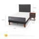 thumbnail image 3 of Cama Europea Curve Smart 1.5 Plazas Eufrates, 3 of 10